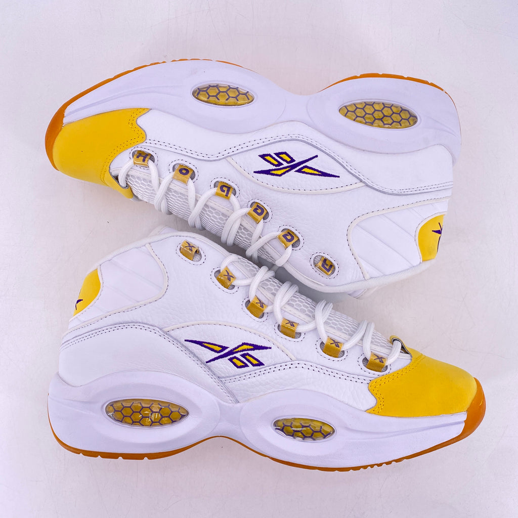 Reebok Question Mid "Yellow Toe" 2020 New Size 10.5