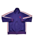 Needles Track Jacket "STRIPED LOGO" Purple Used Size M