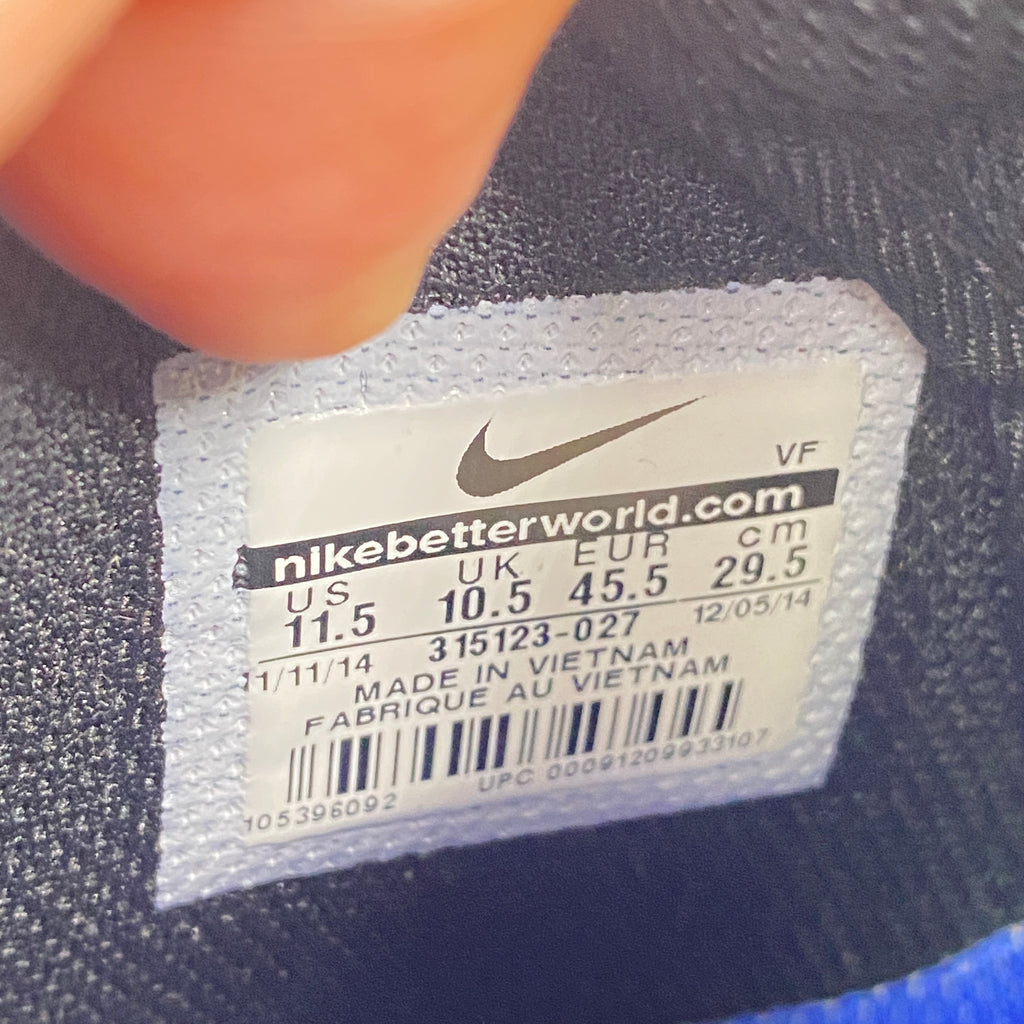 Nike Air Force 1 Mid "Black Royal" 2015 New Size 11.5