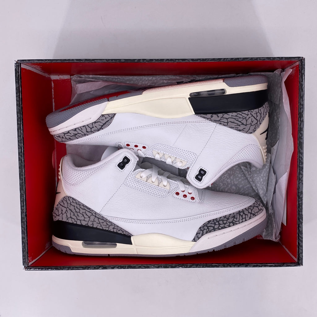 Air Jordan 3 Retro "White Cement" 2023 New Size 12.5