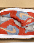 Air Jordan 1 Mid "Denim Red" 2021 Used Size 11