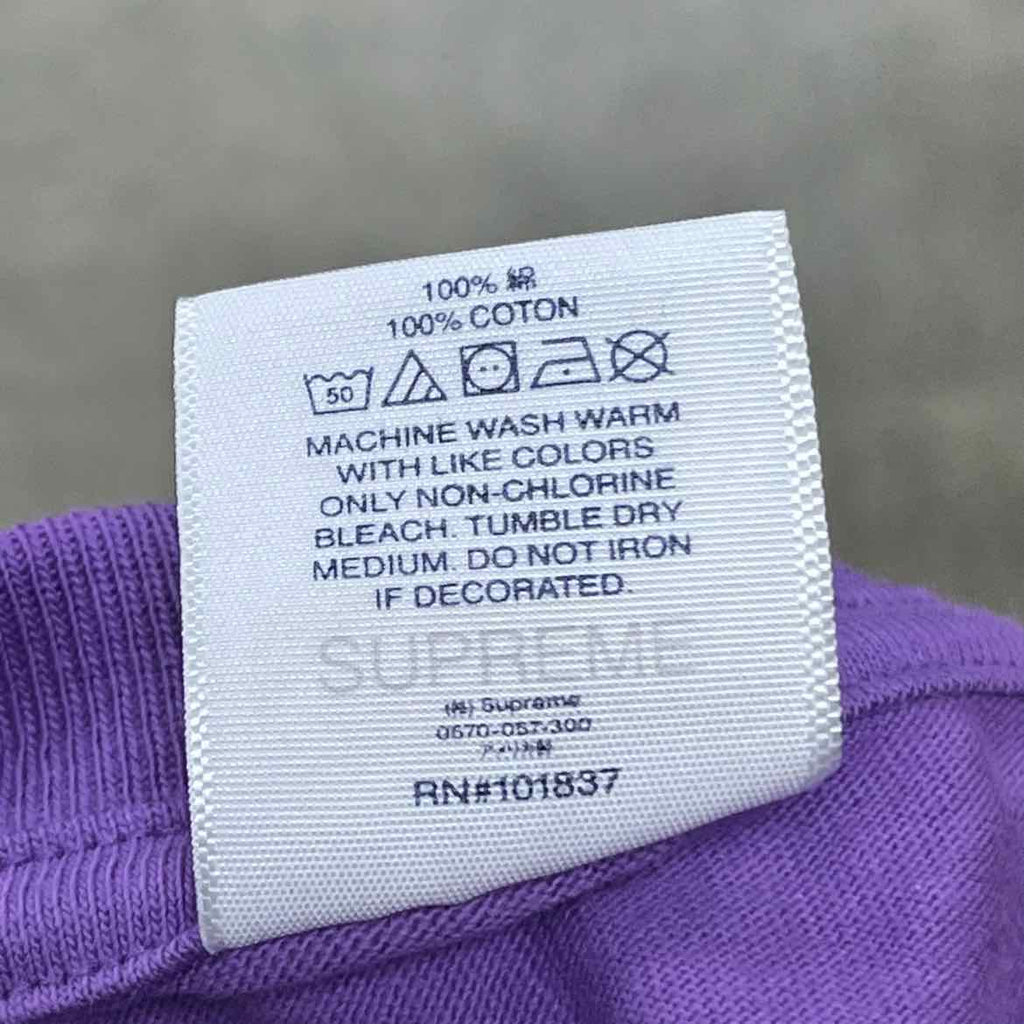 Supreme T-Shirt "EVERLAST" Purple New Size XL