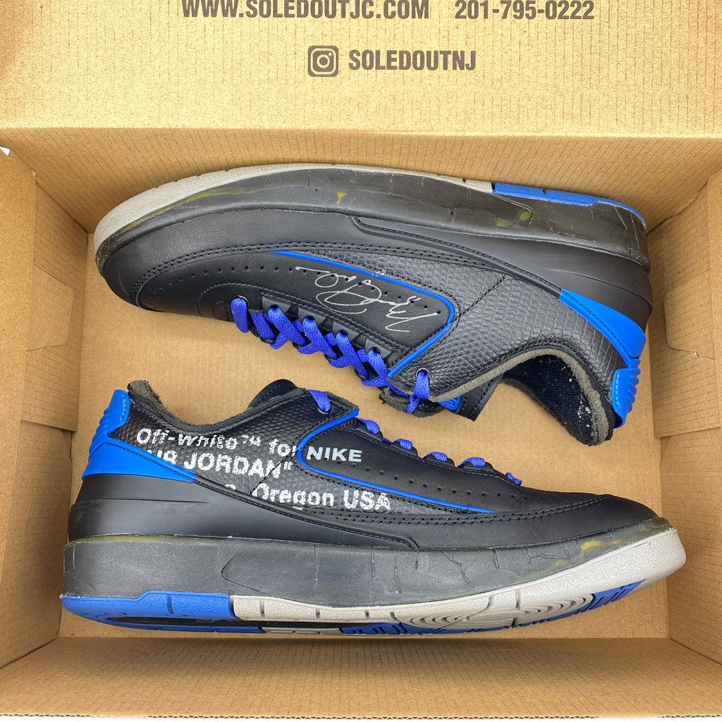 Air Jordan 2 Retro Low "Ow Black Blue" 2021 Used Size 8