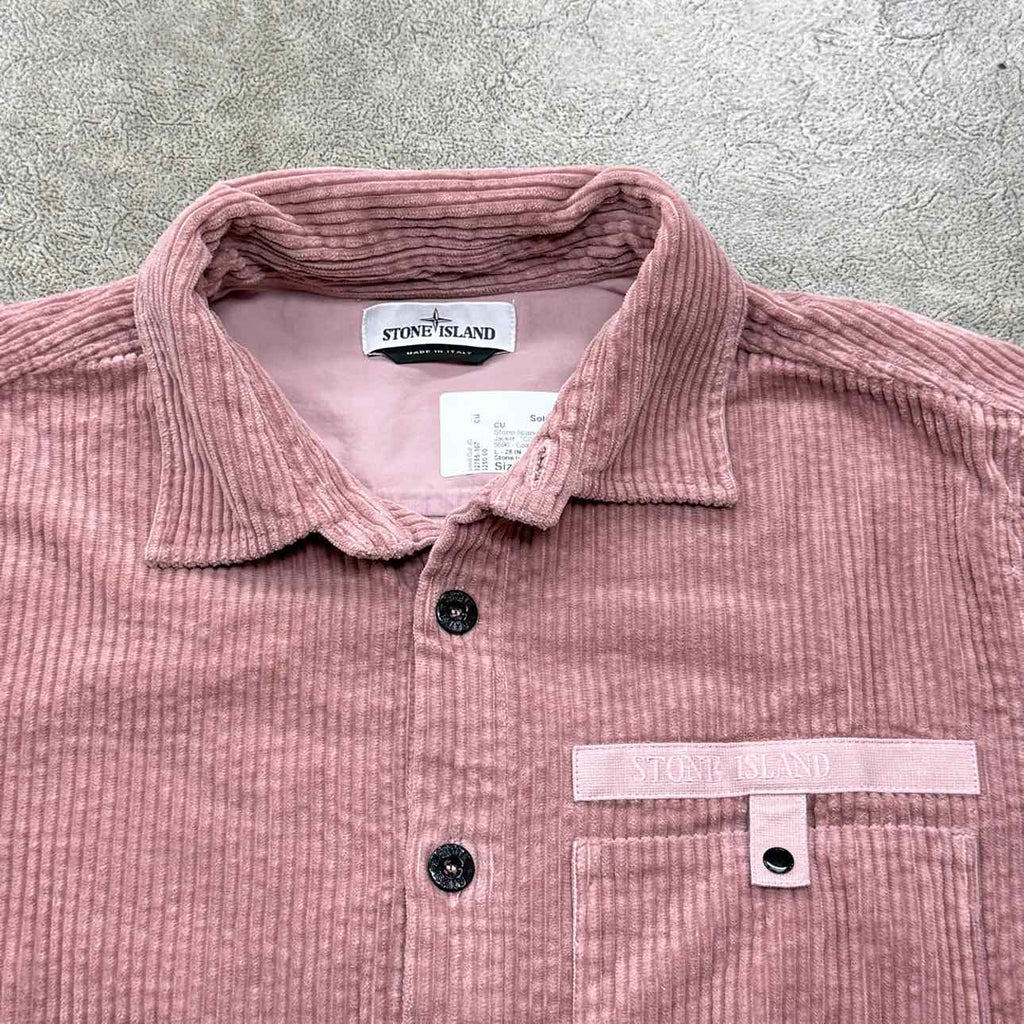 Stone Island Jacket "CORDUROY" Pink Used Size XL