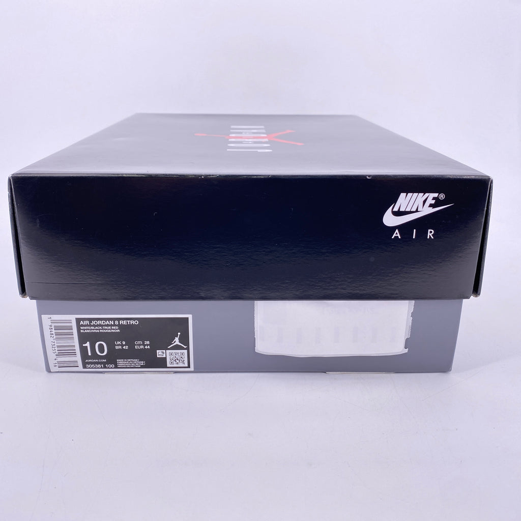 Air Jordan 8 Retro "White True Red" 2025 New Size 10