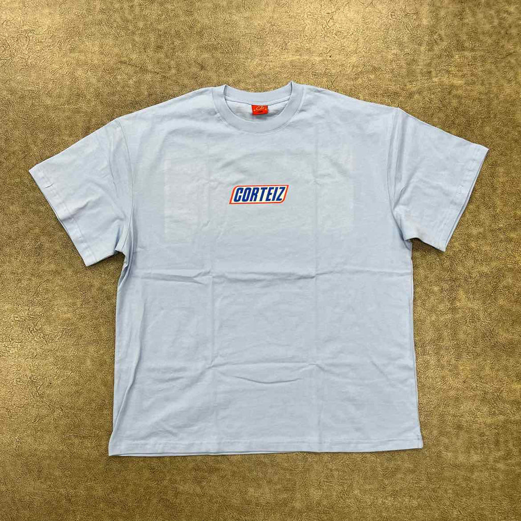 Corteiz T-Shirt "SNICKER" Blue New Size L