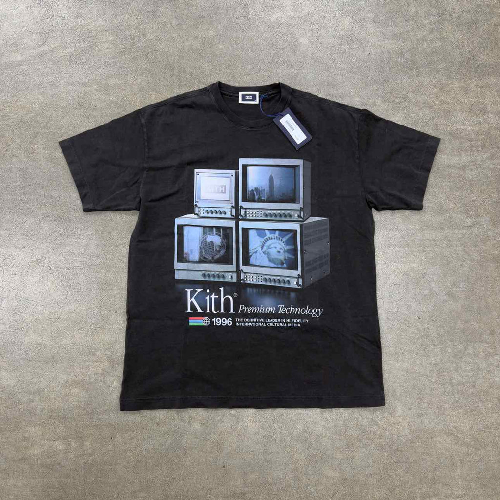 Kith T-Shirt "TECHNOLOGY 1996" Black New Size M