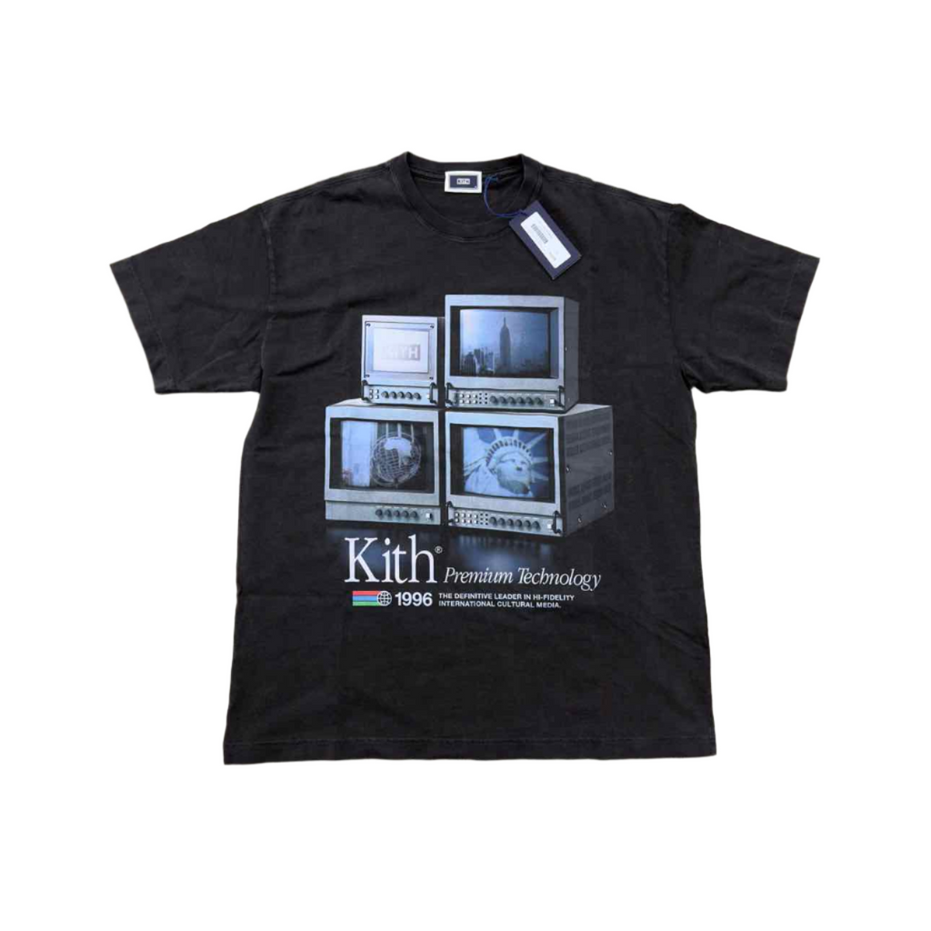 Kith T-Shirt "TECHNOLOGY 1996" Black New Size M