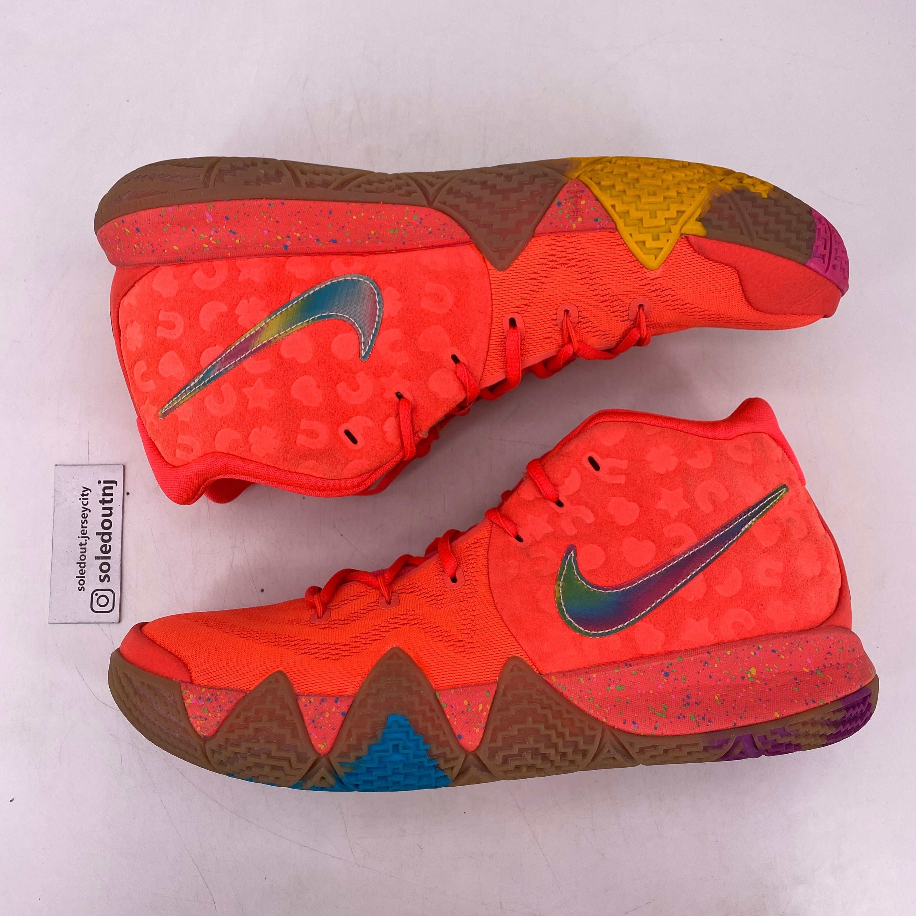 Nike Kyrie 4 &quot;Lucky Charms&quot; 2018 Used Size 12