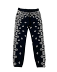 Amiri Sweatpants "PAISLEY" Black New Size XL