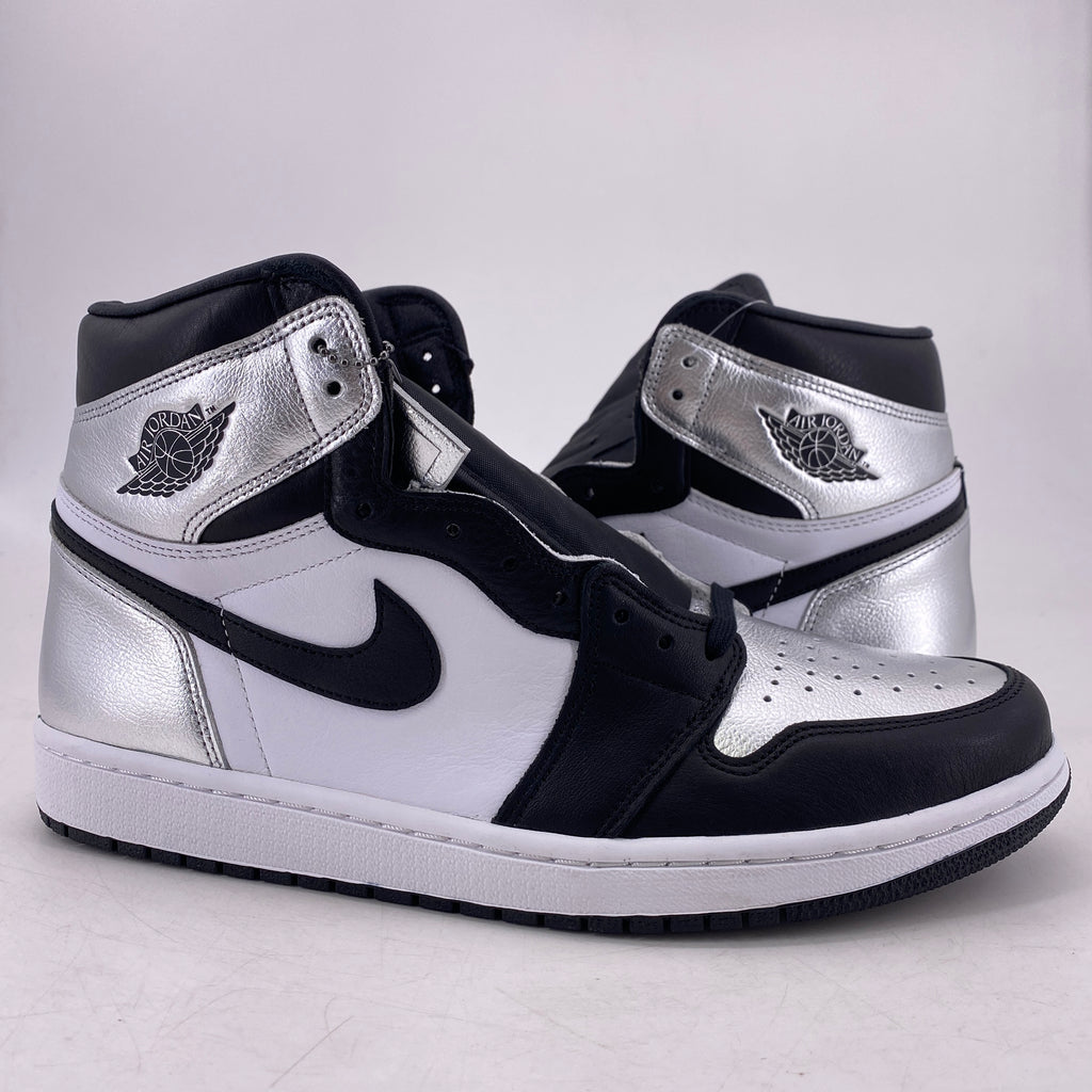 Air Jordan (W) 1 Retro High OG "Silver Toe" 2021 New Size 12W