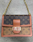 Louis Vuitton Shoulder Bag "DAUPHINE MM" New Brown Size MM