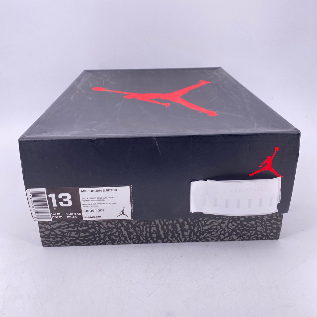 Air Jordan 3 Retro "Sport Blue" 2014 Used Size 13