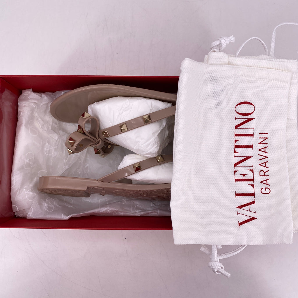 Valentino Flip Flops "Rockstud Jelly"  Used Size 37W