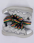 Lanvin Curb Sneaker "White Multi"  Used Size 41