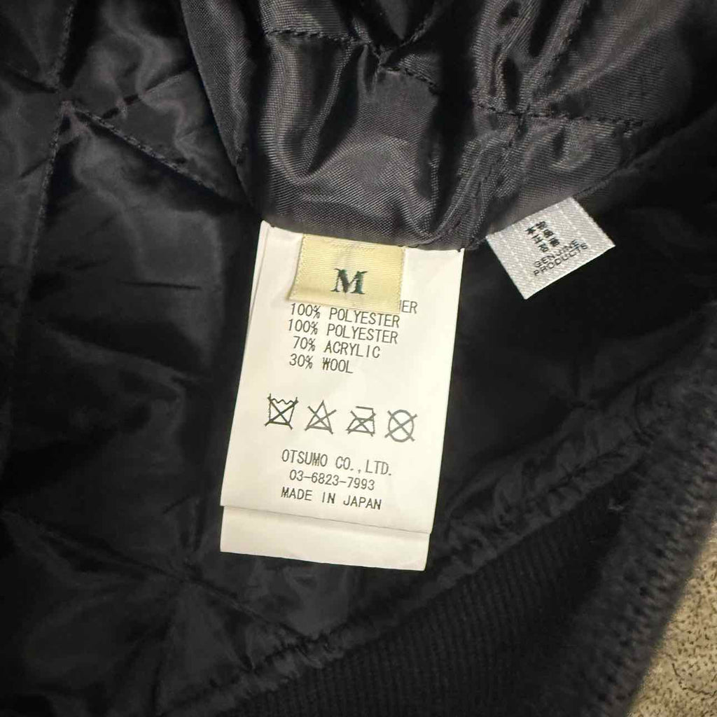 Human Made Varsity Jacket "VICTOR VICTOR" Black Used Size M