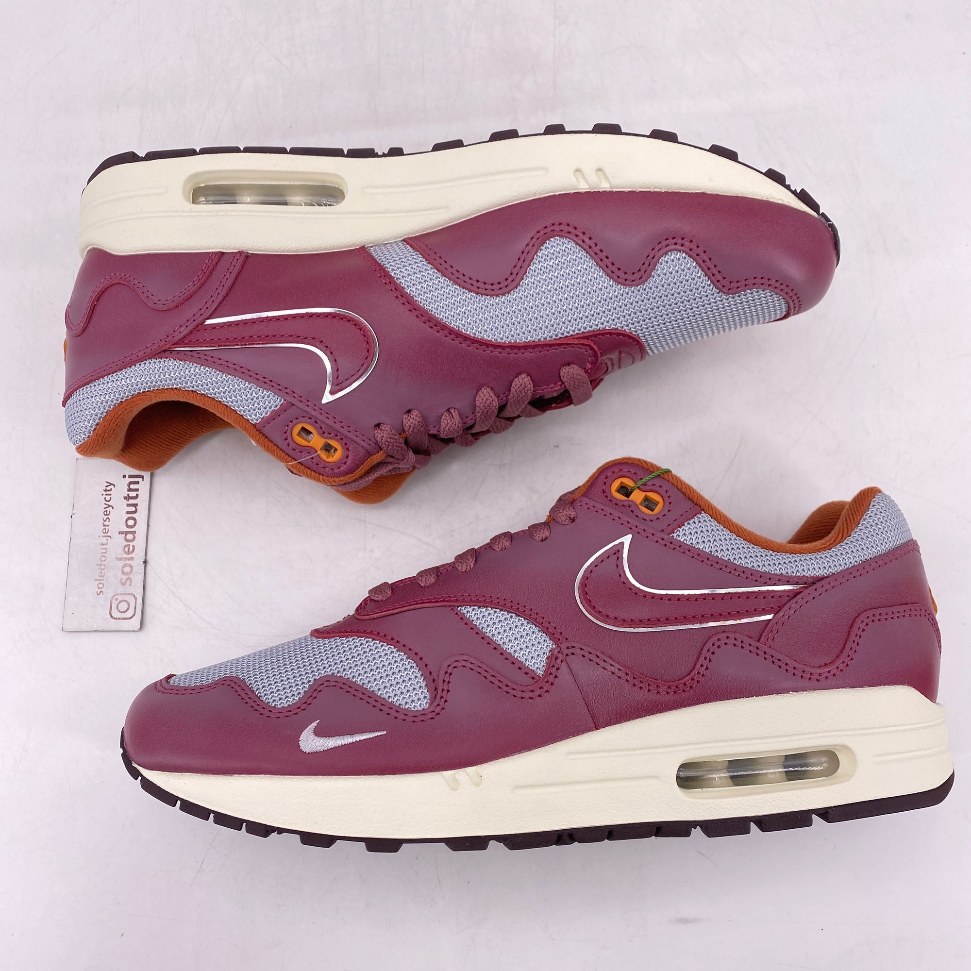 Nike Air Max 1 &quot;Rush Maroon&quot; 2021 New Size 10