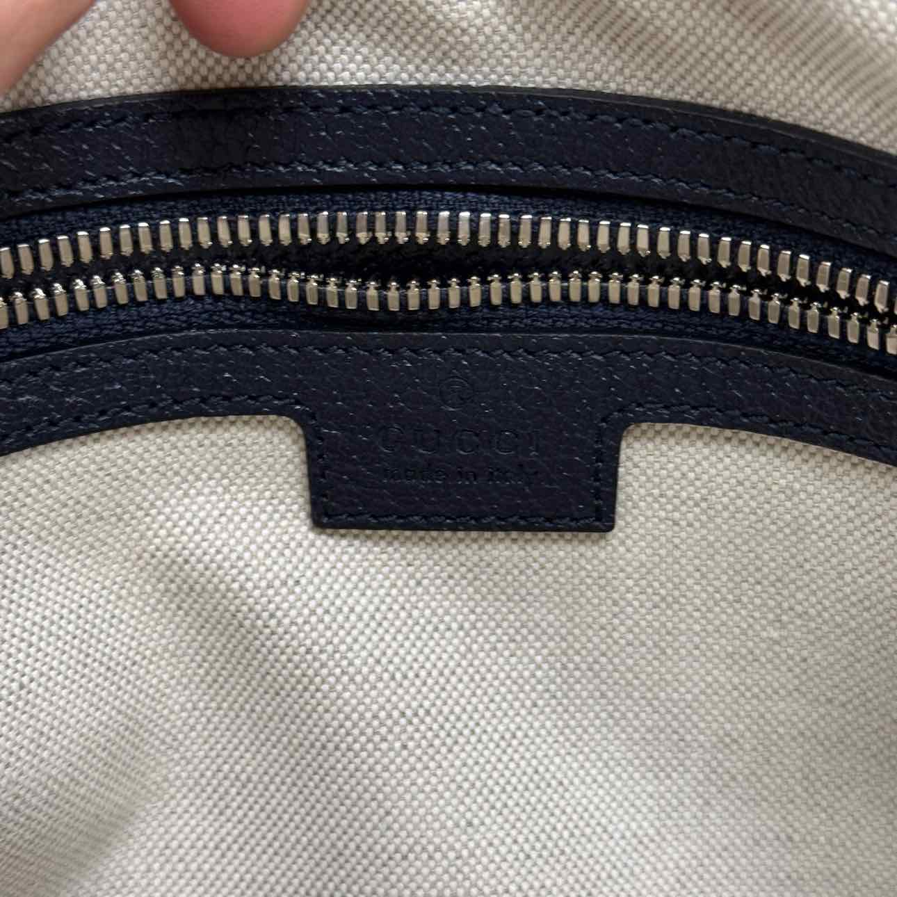 Gucci Messenger Bag &quot;GG SUPREME OPHIDIA&quot; Used Navy Size OS