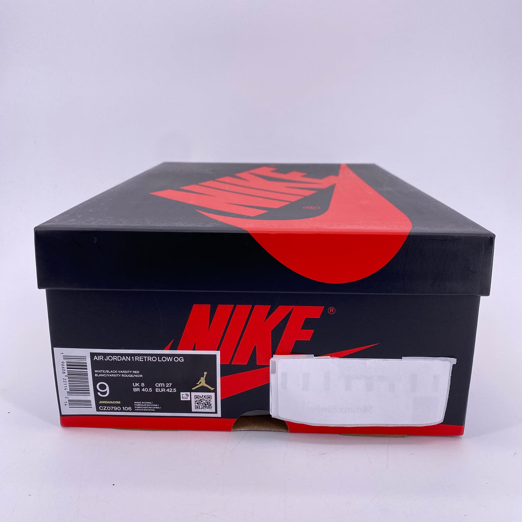 Air Jordan 1 Retro Low "Black Toe" 2023 Used Size 9