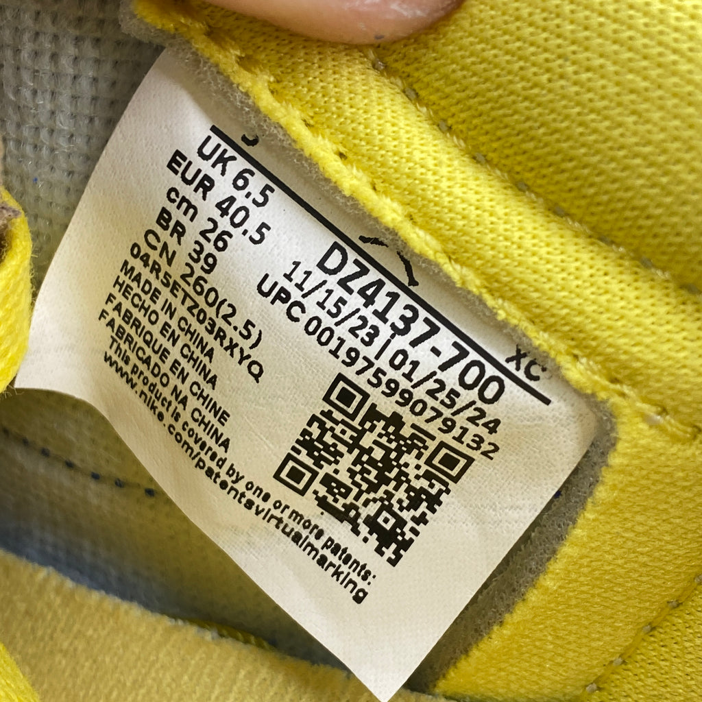 Air Jordan (W) 1 Low "Canary" 2024 New Size 9W