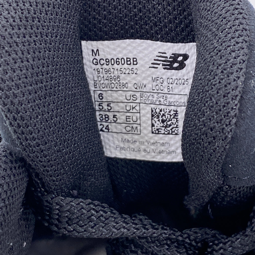 New Balance (GS) 9060 "Triple Black" 2025 New Size 6Y