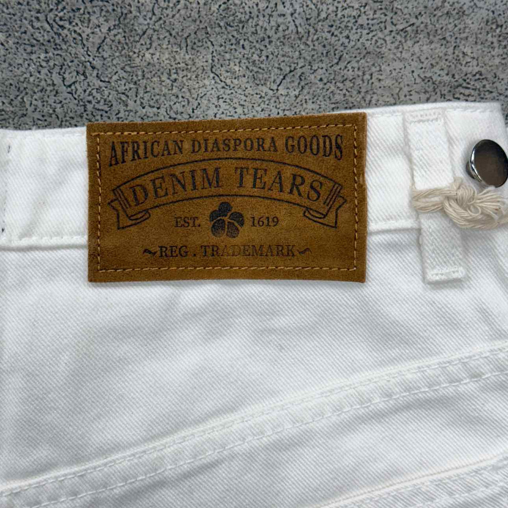 Denim Tears Shorts "COTTON WREATH" White New Size S