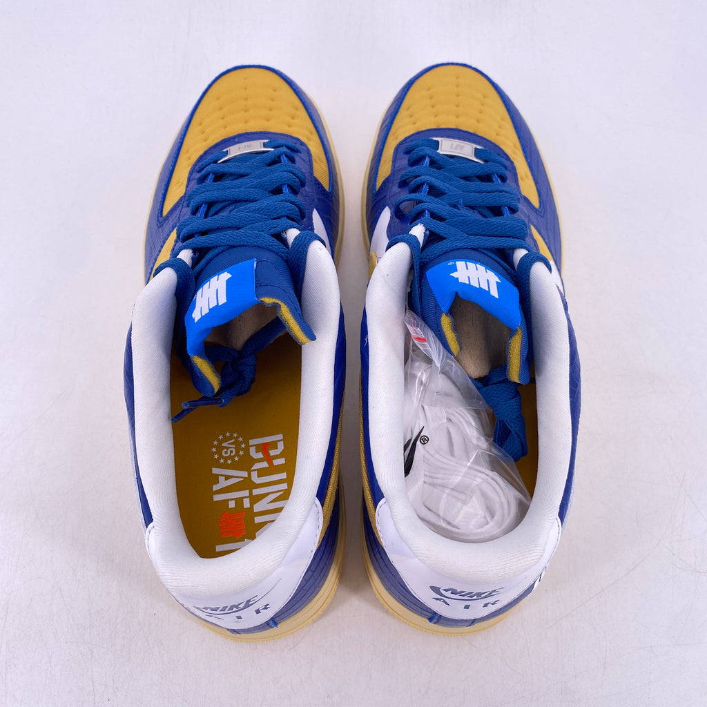 Nike Air Force 1 Low "Undefeated 5 On It Blue Yellow" 2021 New Size 11.5