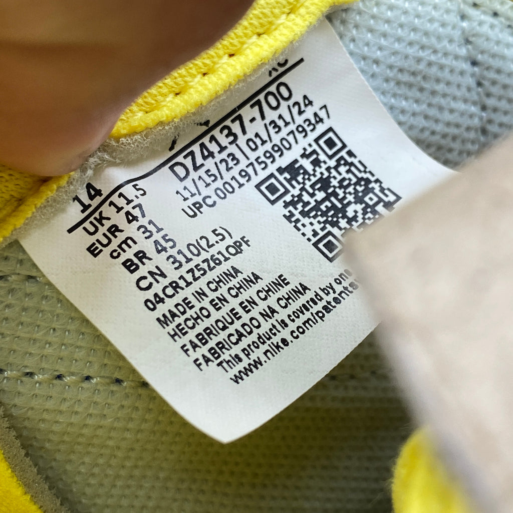 Air Jordan (W) 1 Low OG "Canary" 2024 New Size 14W