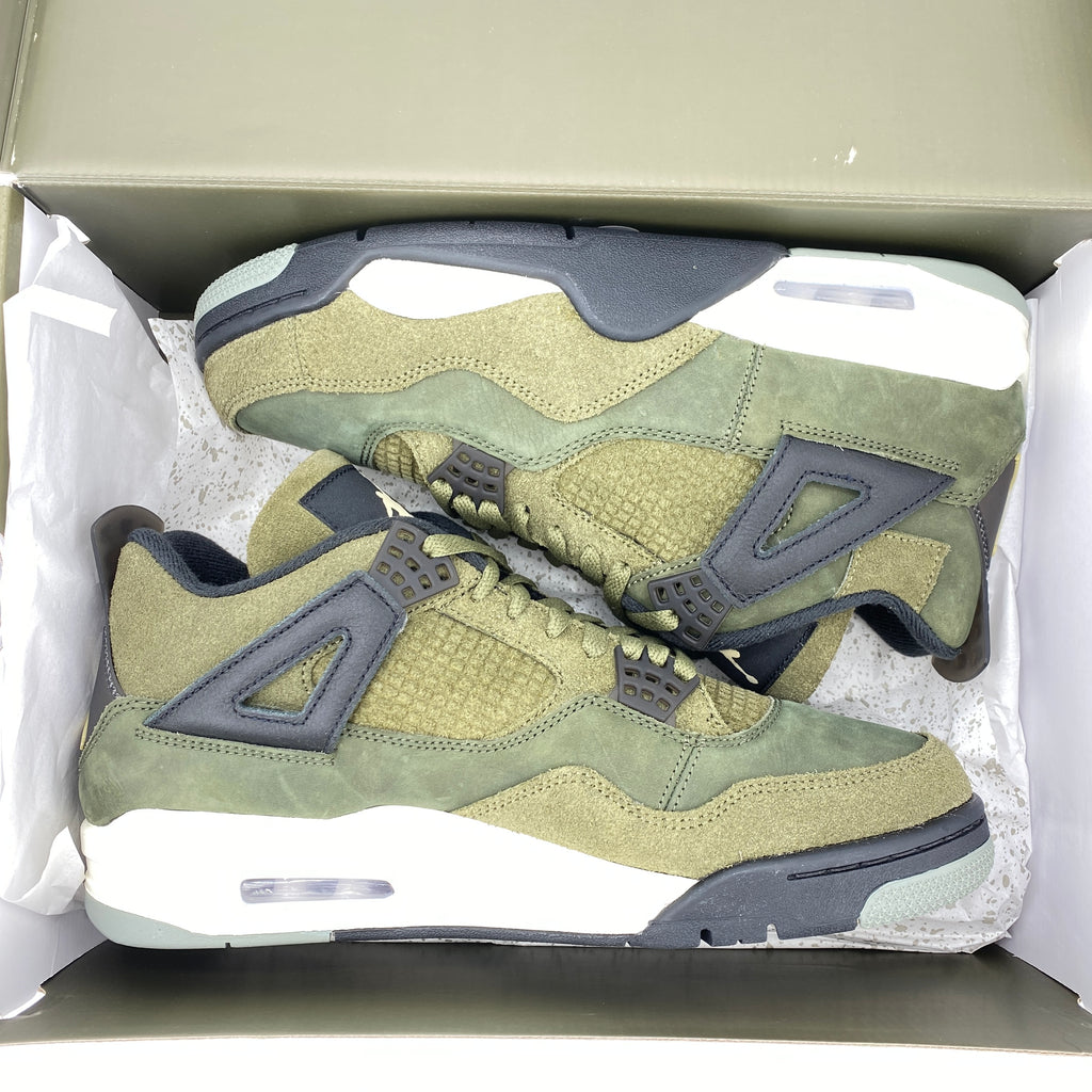 Air Jordan 4 Retro SE "Medium Olive" 2023 New Size 10.5