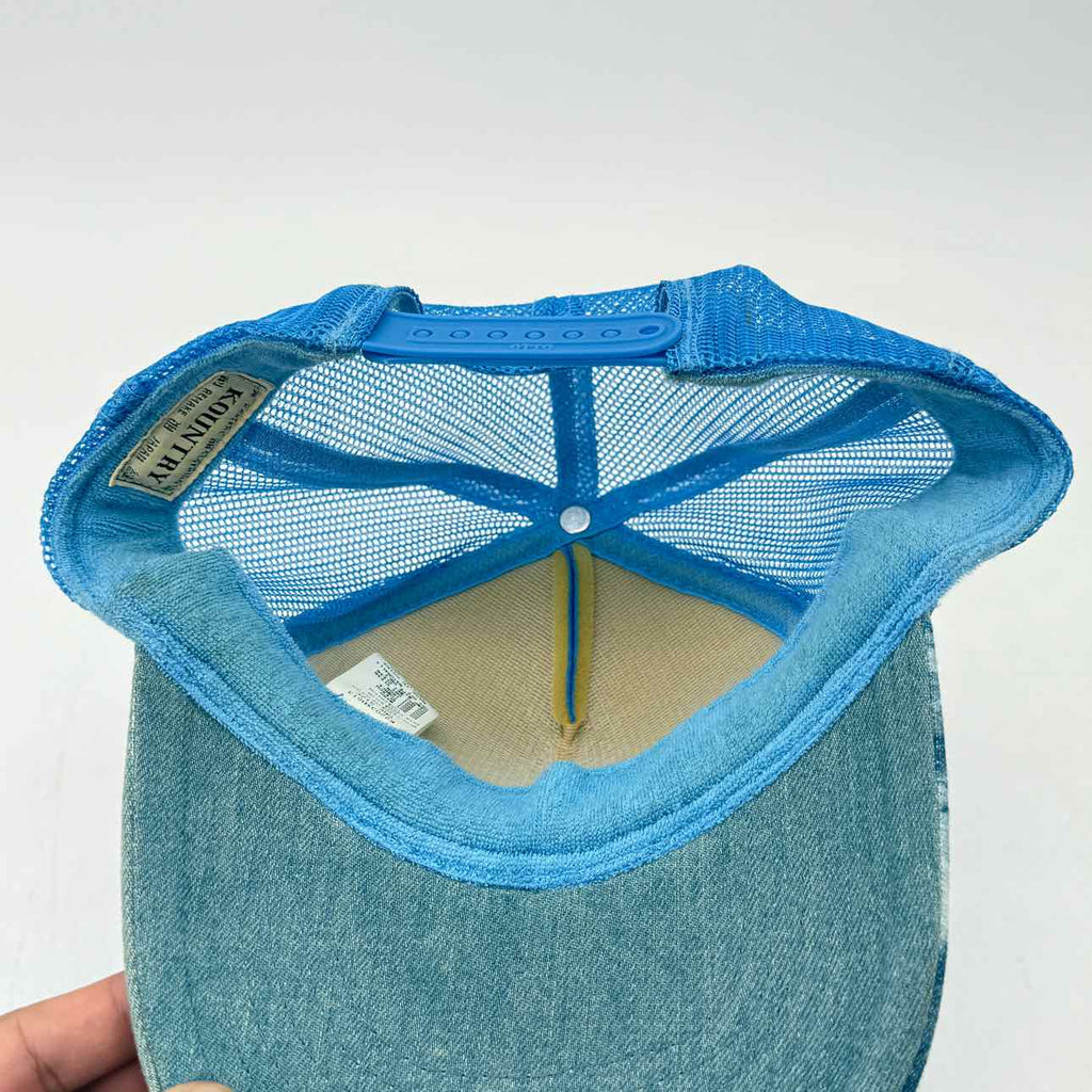 Kapital Trucker Hat "DENIM" Used Blue Size OS