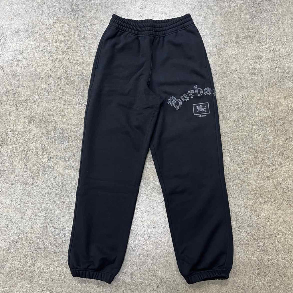 Burberry Sweatpants "GOTHIC LOGO" Black New Size S