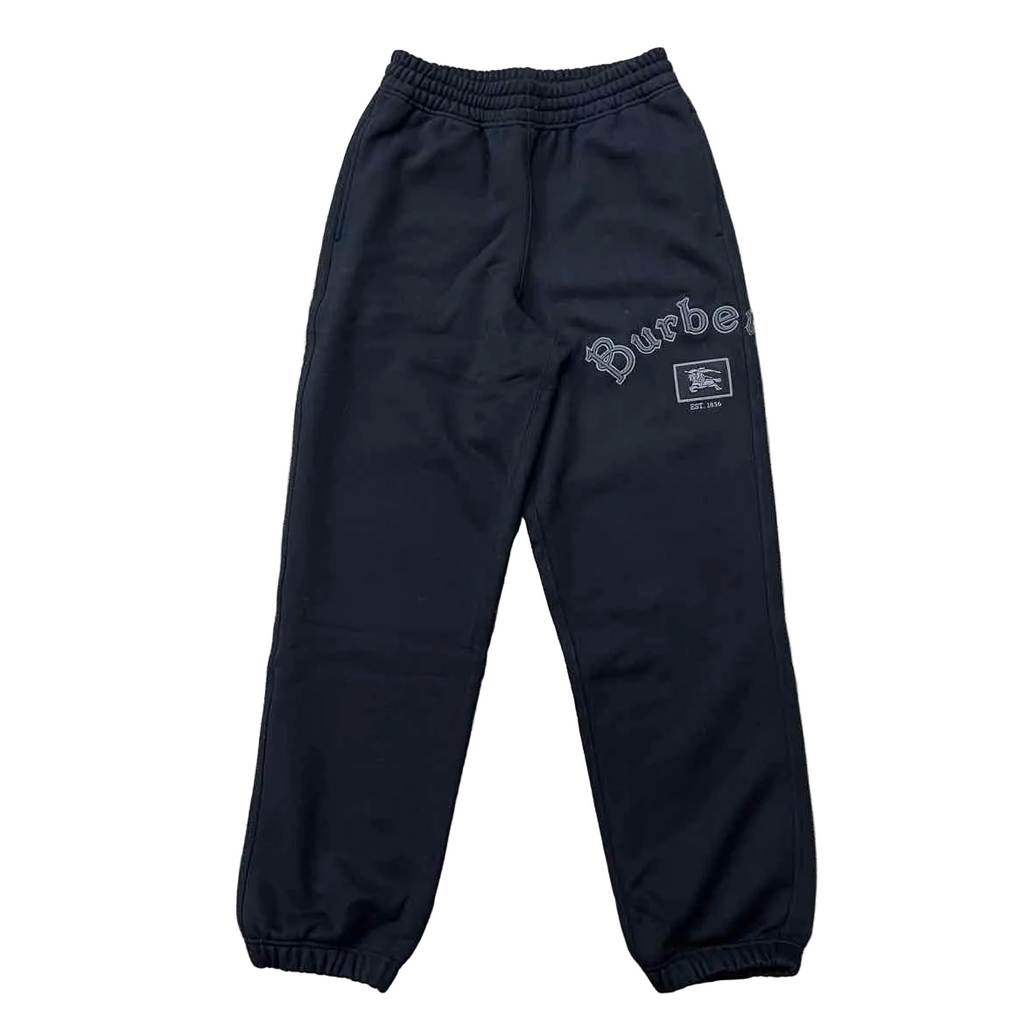 Burberry Sweatpants "GOTHIC LOGO" Black New Size S