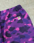 Bape Sweatpants "APE HEAD" Purple New Size M (W)