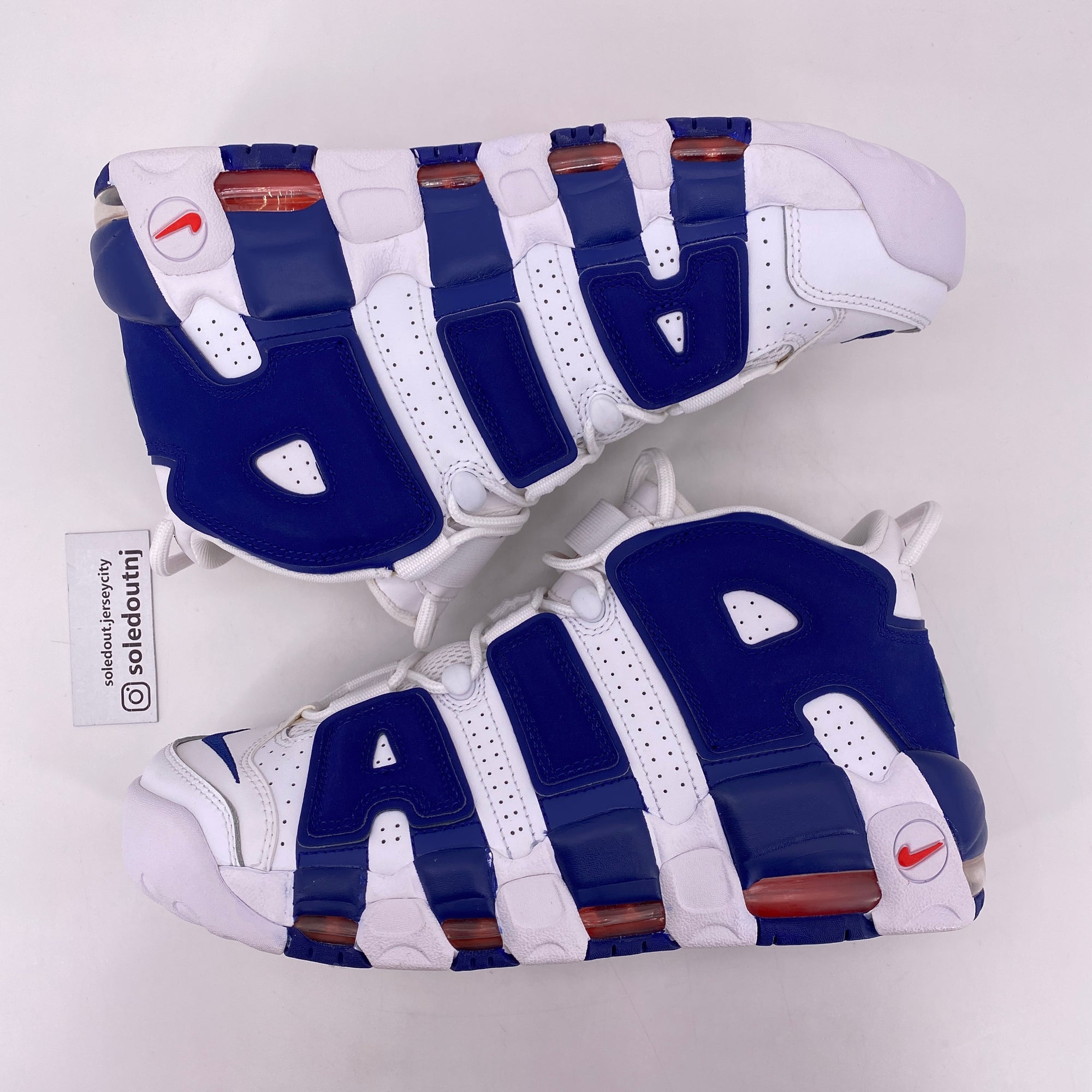 Nike Air More Uptempo &quot;Knicks&quot; 2017 New Size 8.5