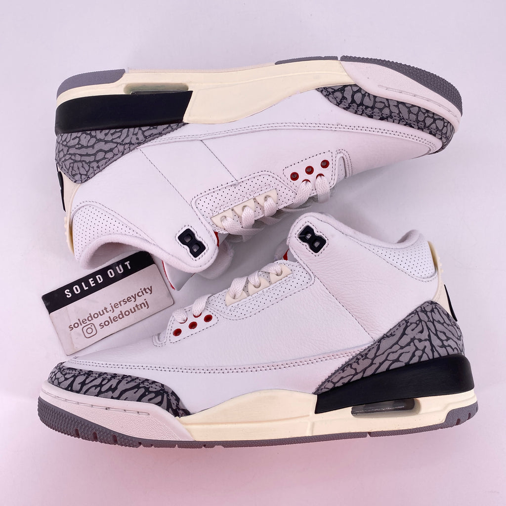 Air Jordan 3 Retro "White Cement Reimagined" 2023 New Size 8.5