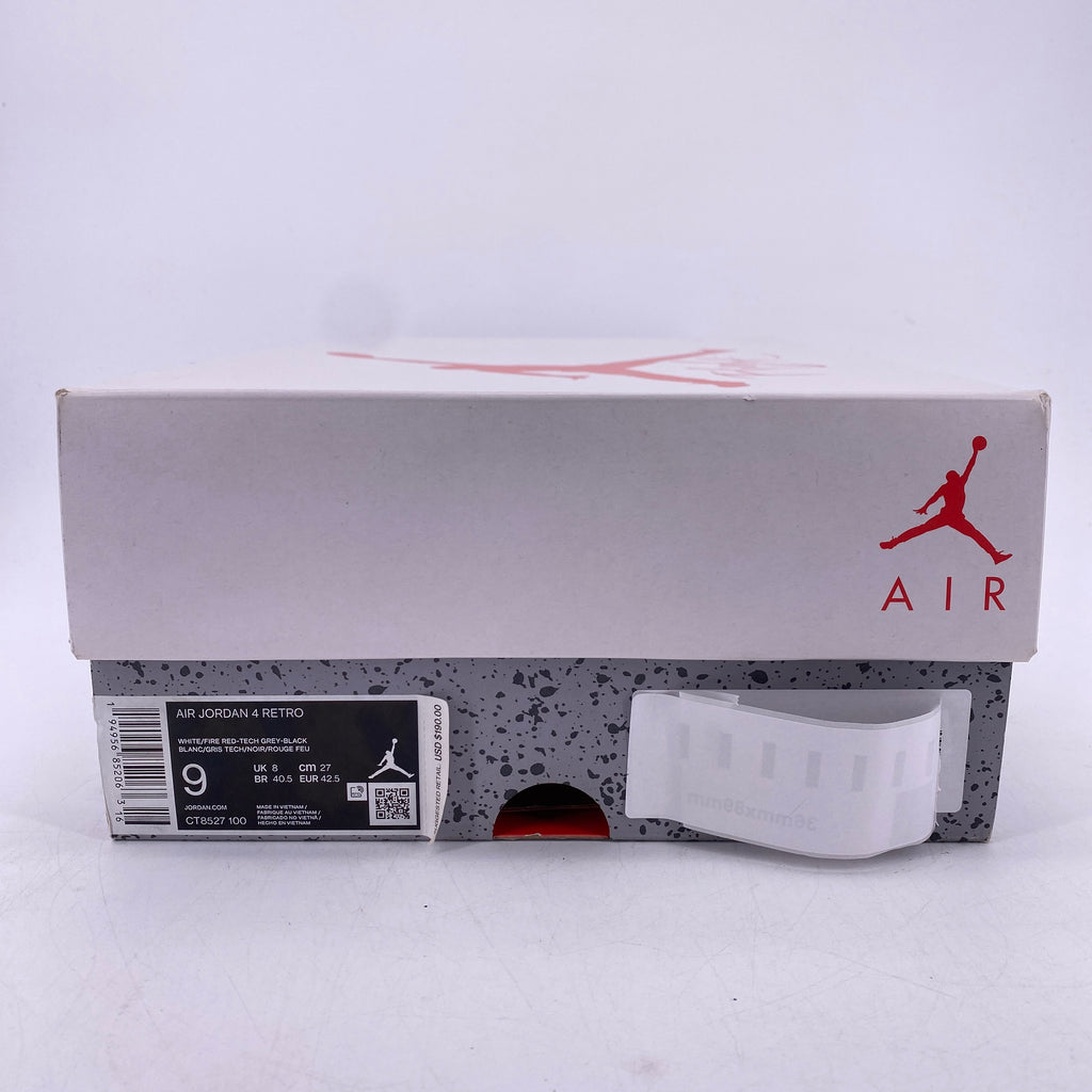 Air Jordan 4 Retro "White Oreo" 2021 New Size 9