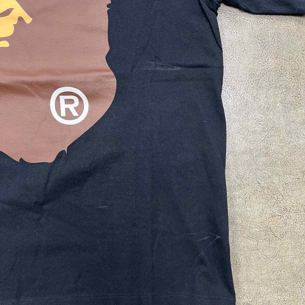 Bape T-Shirt "APE HEAD" Black Used Size XL