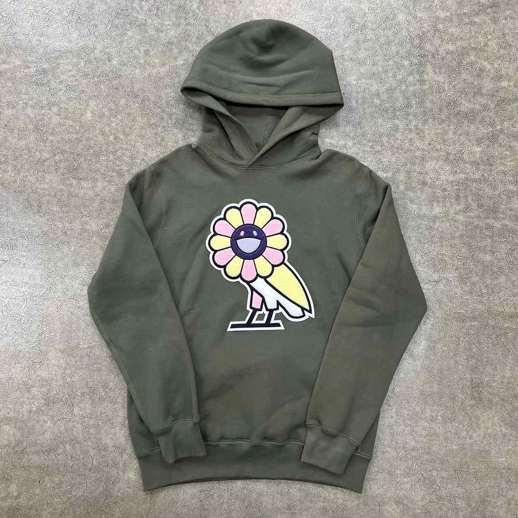 OVO Hoodie "SURPLUS FLOWER" Olive New Size M