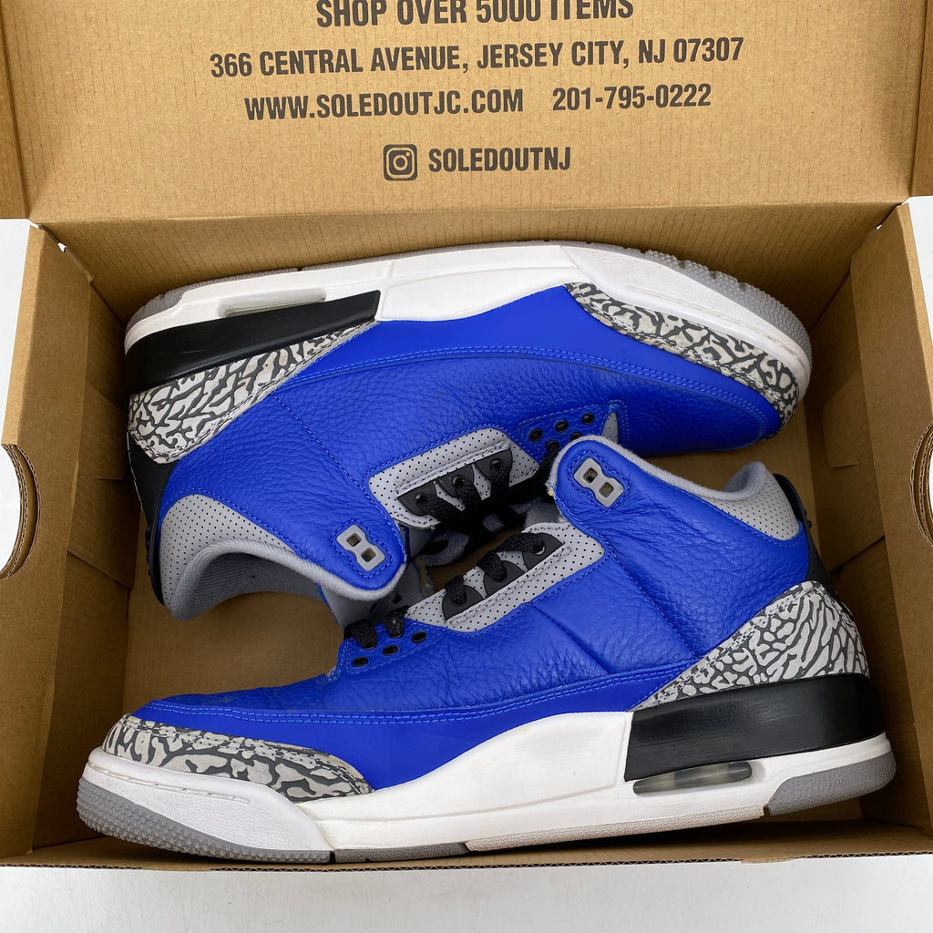 Air Jordan 3 Retro "Varsity Royal" 2020 Used Size 10.5