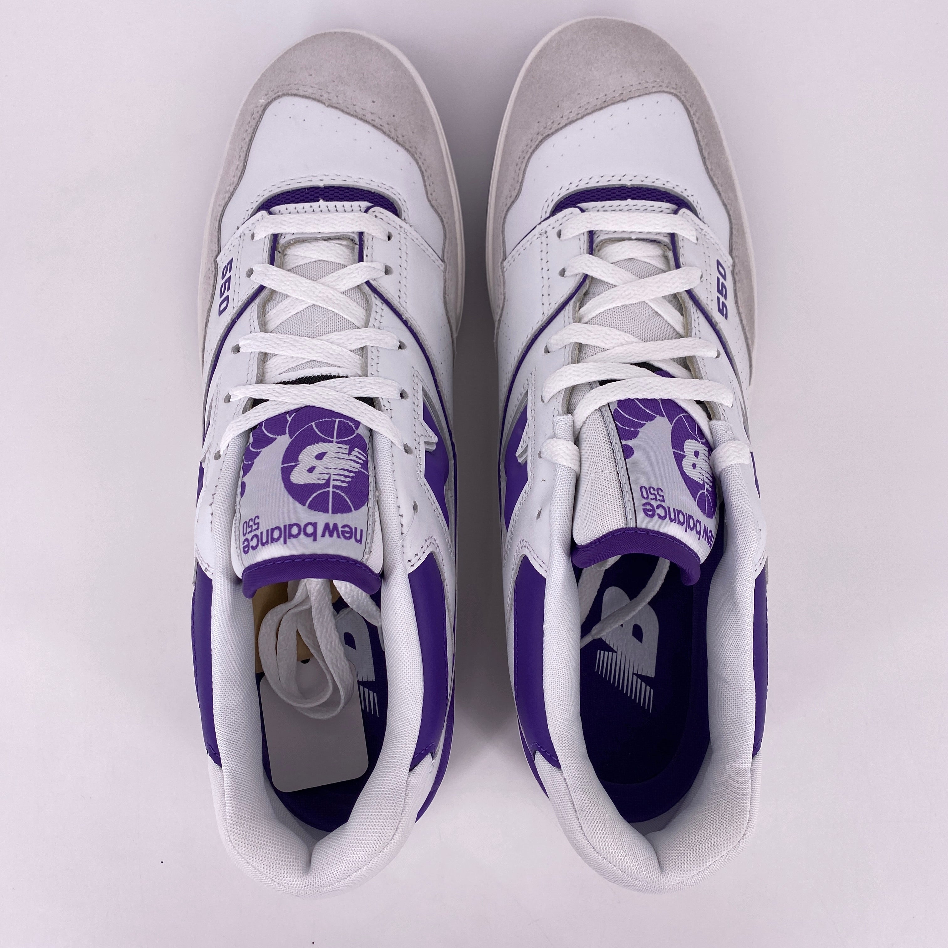New Balance 550 "White Purple" 2021 New (Cond) Size 13