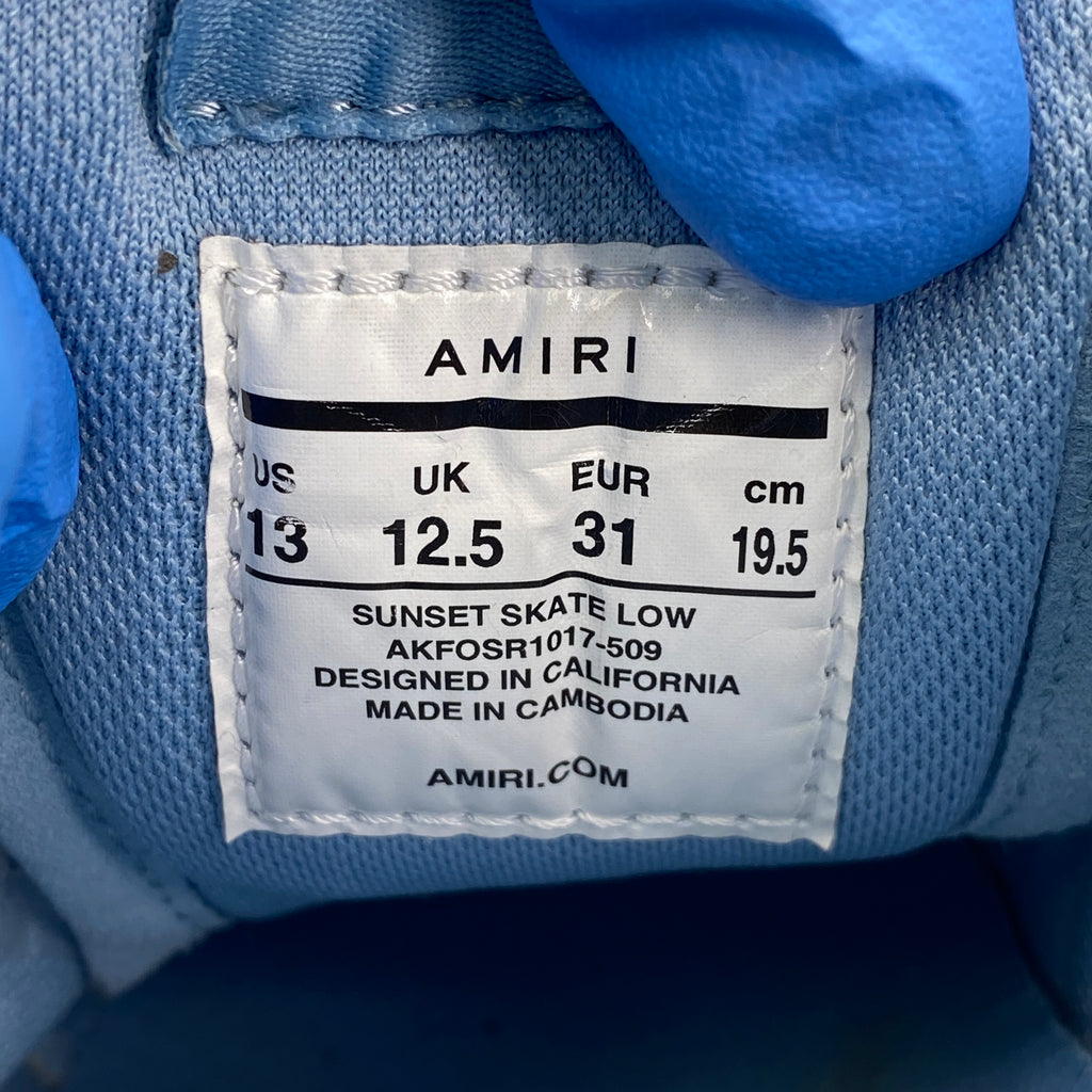 Amiri Sunset Skate "Blue White"  Used Size
