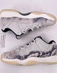 Air Jordan (GS) 11 Retro Low "Snake Light Bone" 2019 New Size 7Y