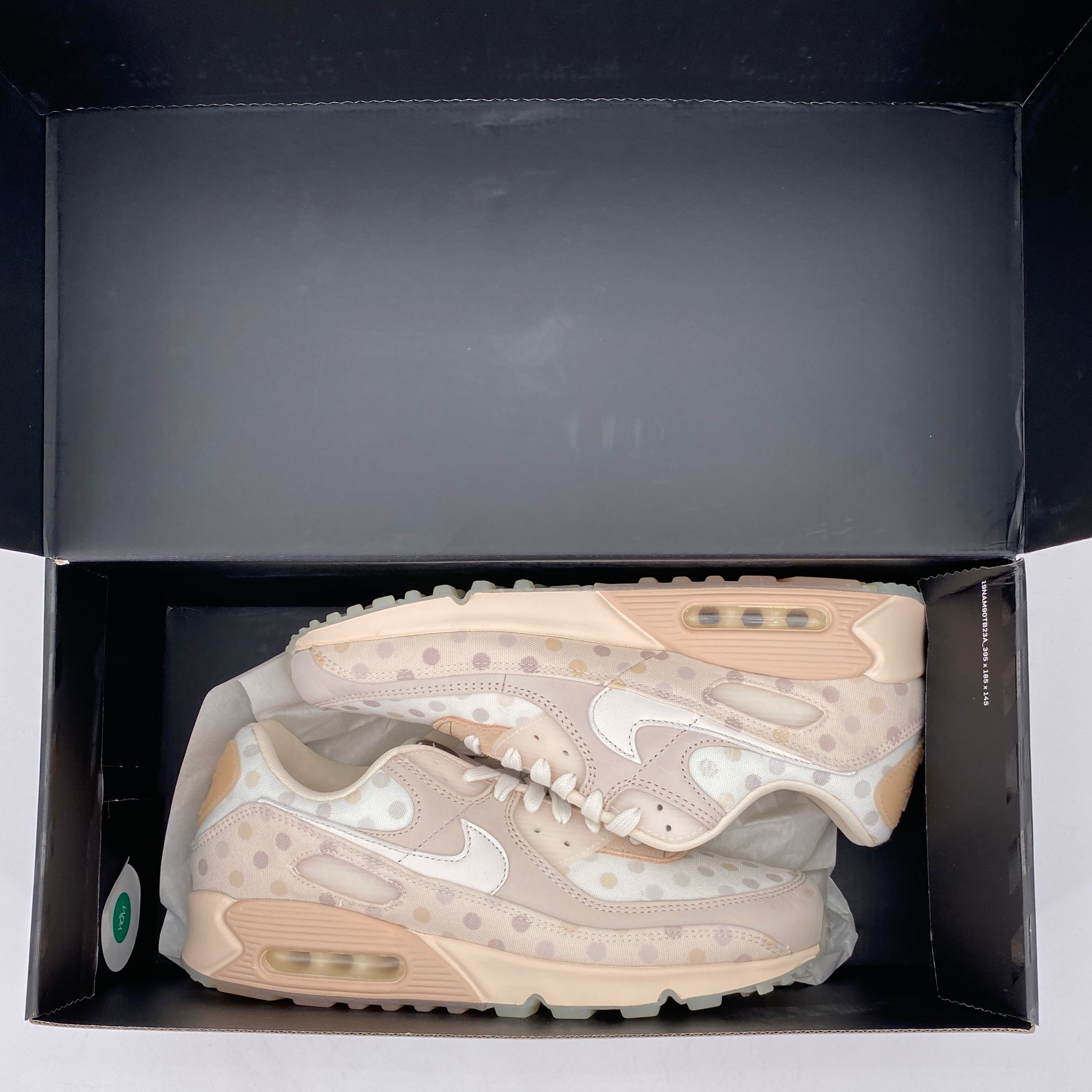 Nike Air Max 90 &quot;Shimmer Polka Dot Sand&quot; 2021 New Size 10.5