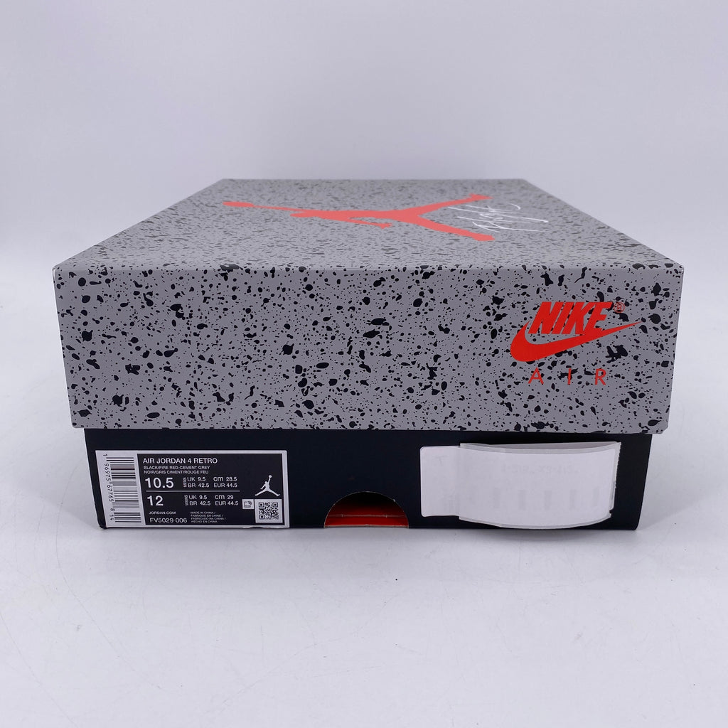 Air Jordan 4 Retro "Bred Reimagined" 2024 New Size 10.5