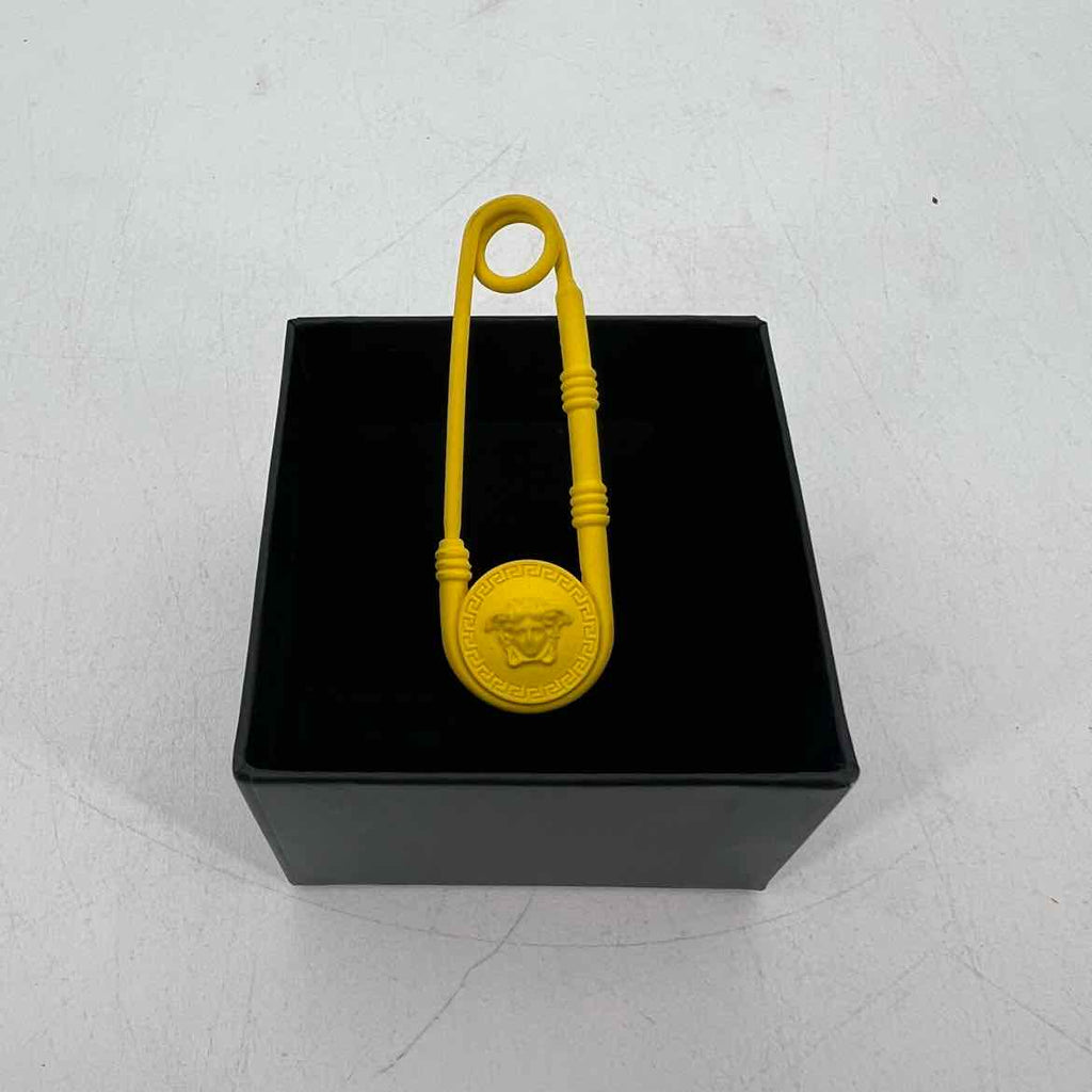 Versace Safety Pin "MEDUSA HEAD" Used Yellow