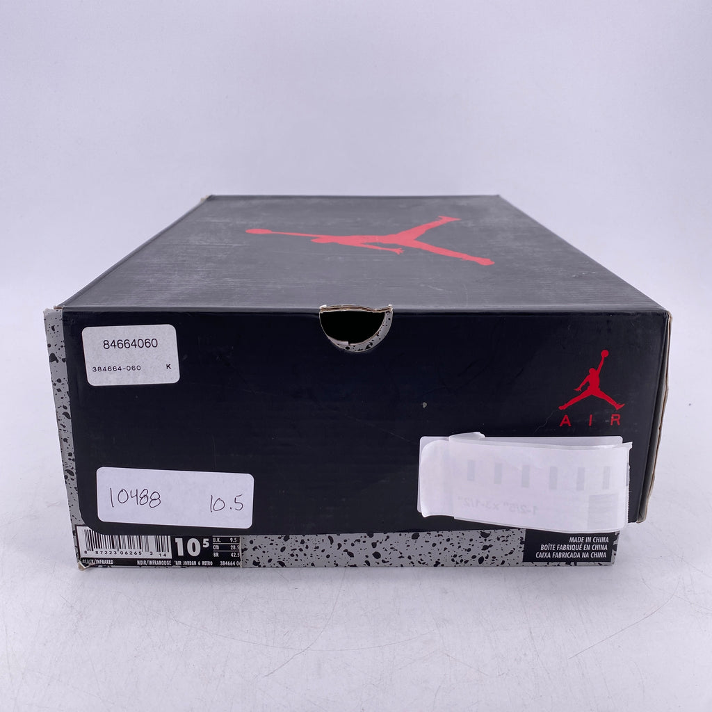 Air Jordan 6 Retro "Black Infrared" 2019 Used Size 10.5