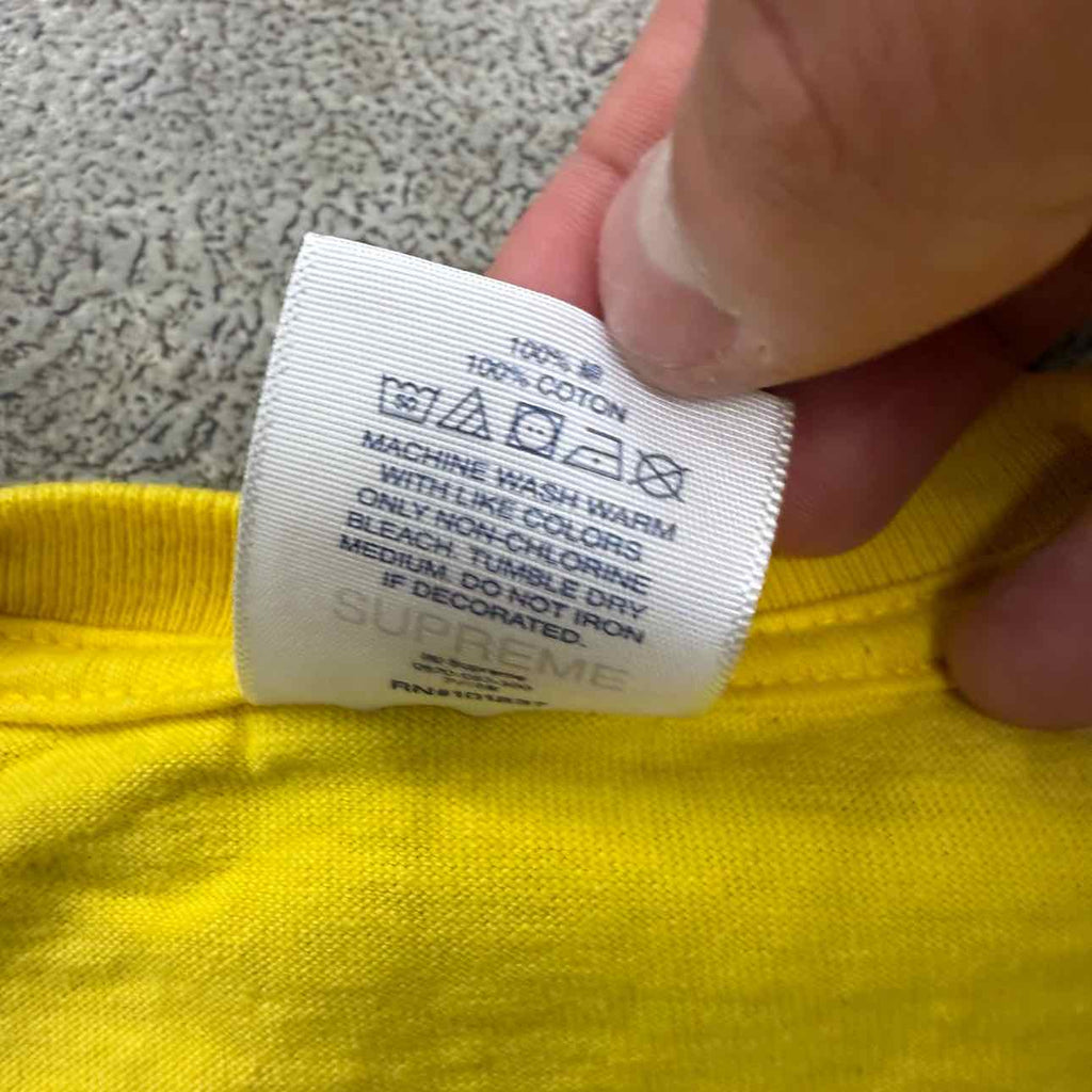 Supreme T-Shirt "T-REX" Yellow Used Size S