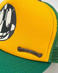 Chrome Hearts Trucker Hat "SMILEY" Used Yellow Size OS