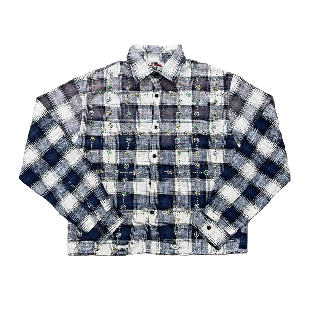 Vale Flannel "SKY GEMS" Blue New Size L