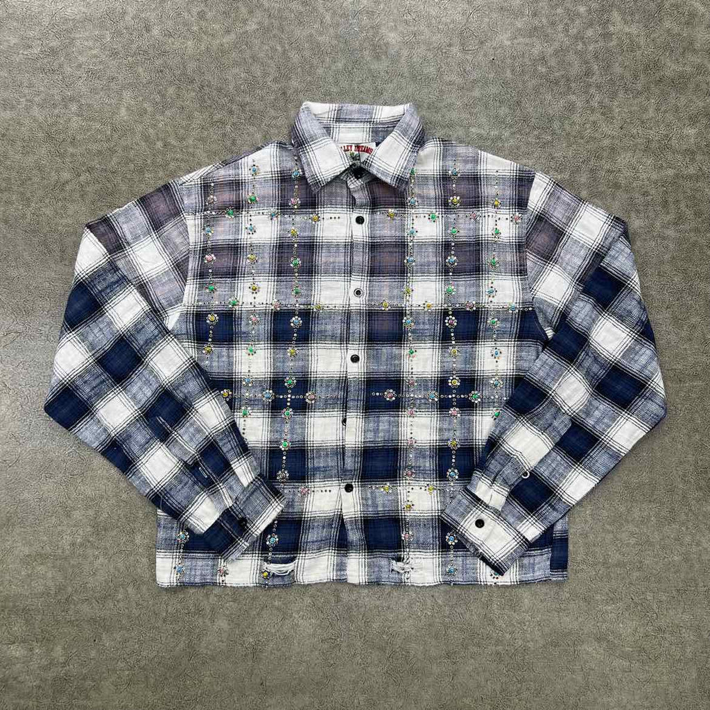 Vale Flannel "SKY GEMS" Blue New Size L